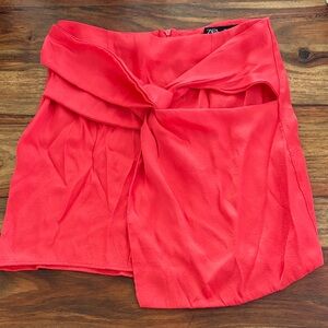 Zara Coral Skirt Size Medium